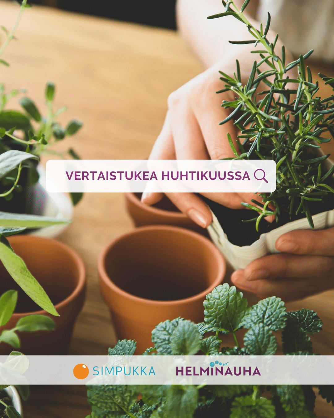 vertaistukea huhtikuussa