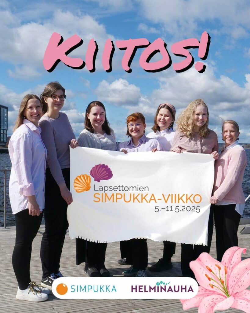 Kiitos! Lapsettomien Simpukka-viikko