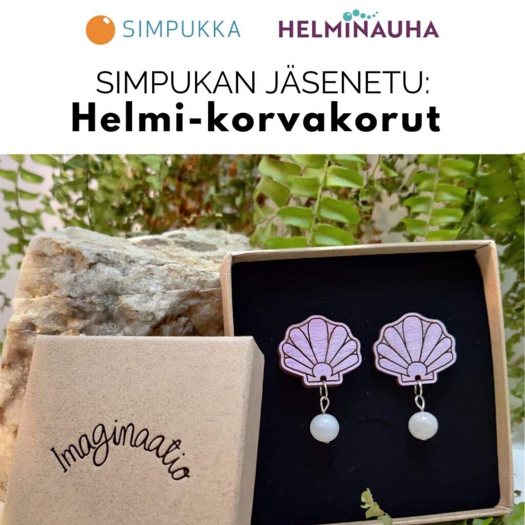 Simpukan jäsenetu: Helmi-korvakorut