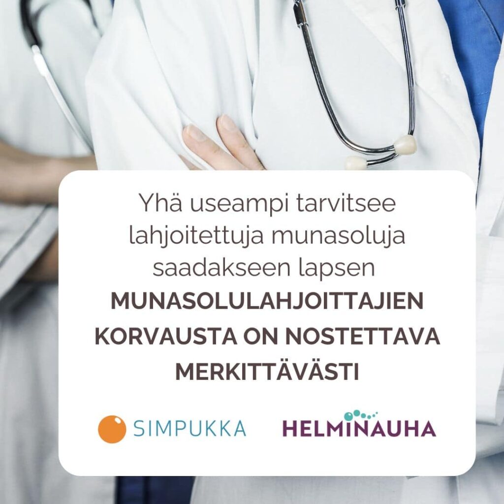 Yhä useampi tarvitsee lahjoitettuja munasoluja saadakseen lapsen - munasolulahjoittajien korvausta on nostettava merkittävästi