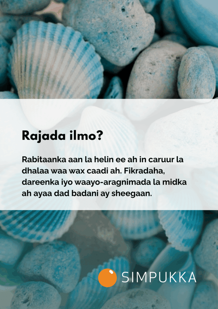 Somalinkielisen esitteen kansikuva