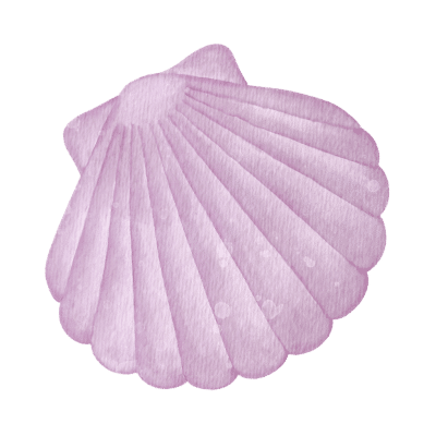 Graafinen violetti simpukka.