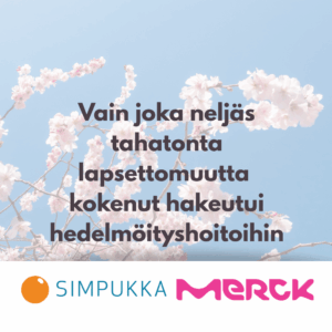 Vain joka neljäs tahatonta lapsettomuutta kokenut hakeutui hedelmöityshoitoihin