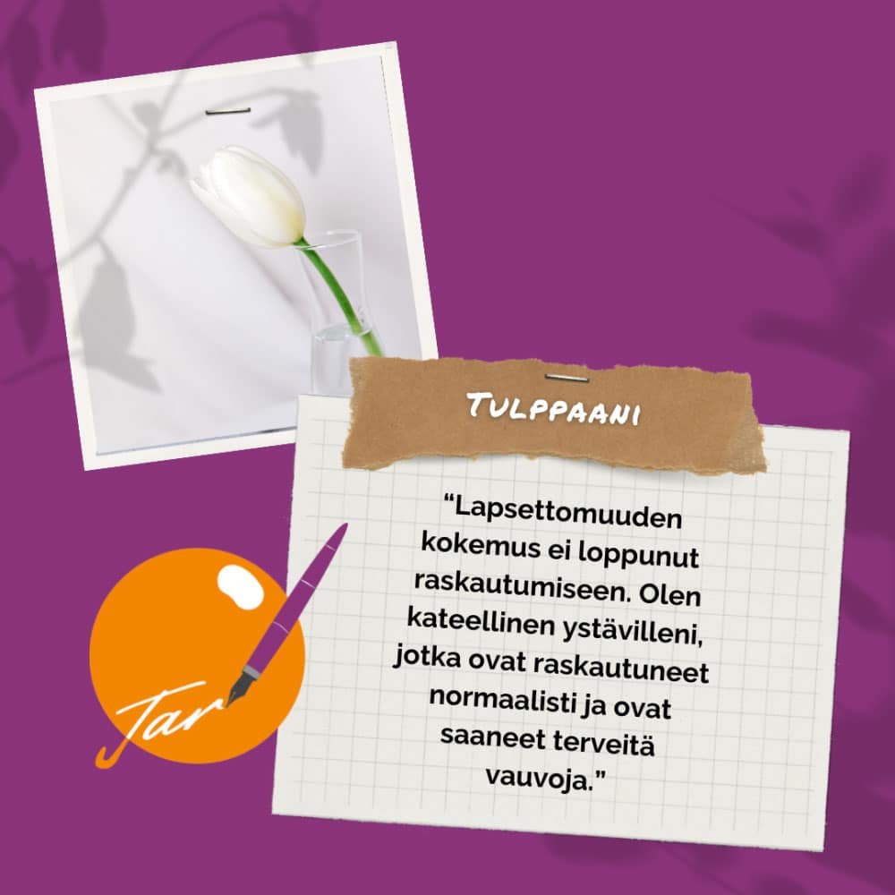 Tarinoita lapsettomuudesta - Tulppaani