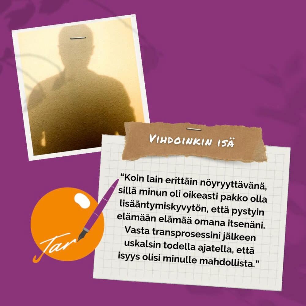 Tarinoita lapsettomuudesta - Vihdoinkin Isä