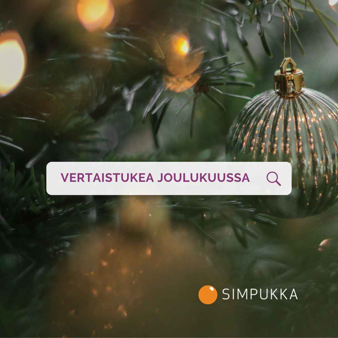 Vertaistukea joulukuussa.