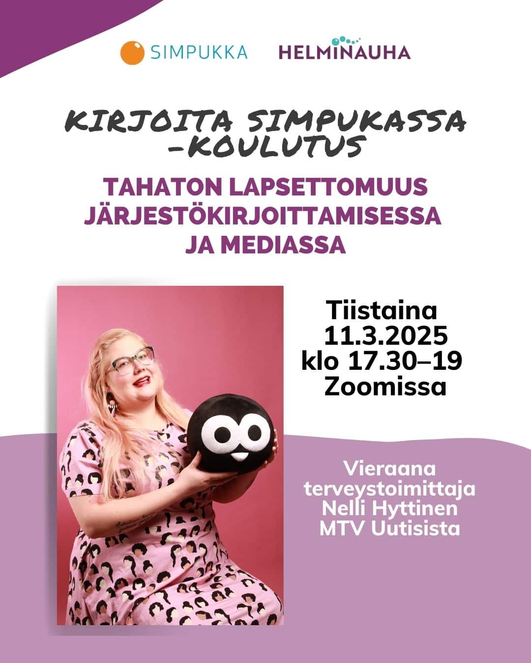 Kirjoita Simpukassa -koulutus