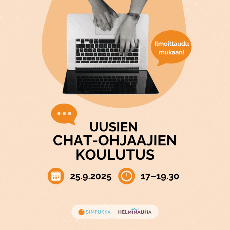 Uusien chat-ohjaajien koulutus 25.9. klo 17-19.30